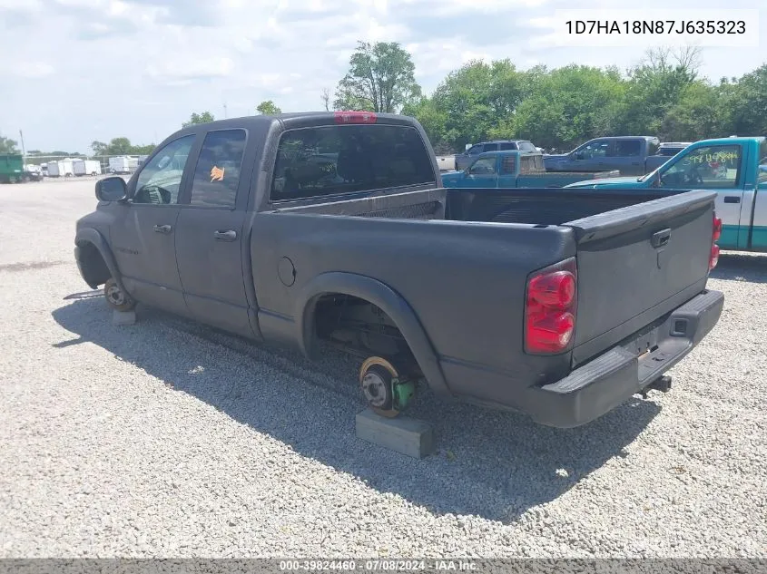 2007 Dodge Ram 1500 Slt VIN: 1D7HA18N87J635323 Lot: 39824460