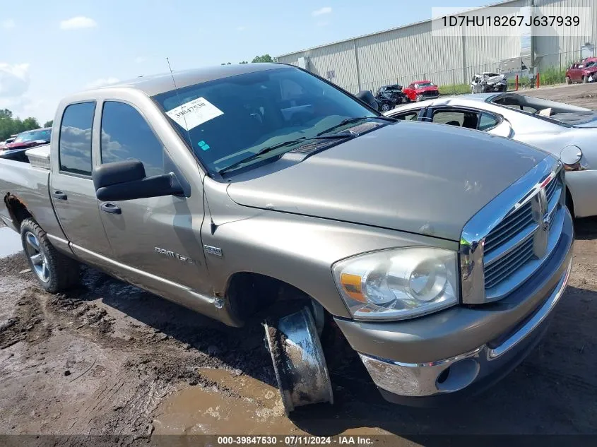 2007 Dodge Ram 1500 Slt/Trx4 Off Road/Sport VIN: 1D7HU18267J637939 Lot: 39847530