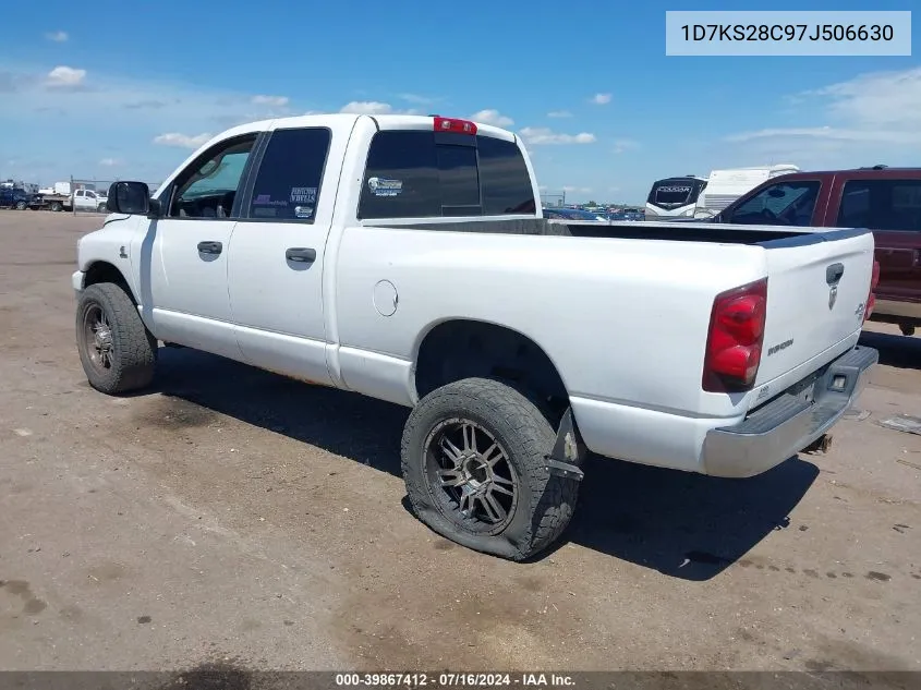 2007 Dodge Ram 2500 Slt/Trx4 Off Road/Sport/Power Wagon VIN: 1D7KS28C97J506630 Lot: 39867412