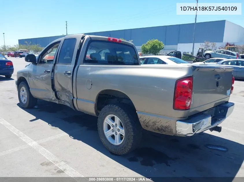 2007 Dodge Ram 1500 St VIN: 1D7HA18K57J540109 Lot: 39893808