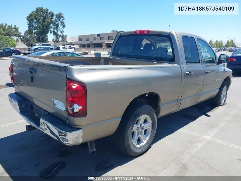 2007 Dodge Ram 1500 St VIN: 1D7HA18K57J540109 Lot: 39893808