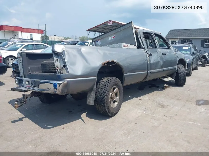 2007 Dodge Ram 2500 Slt/Sport VIN: 3D7KS28CX7G740390 Lot: 39986048