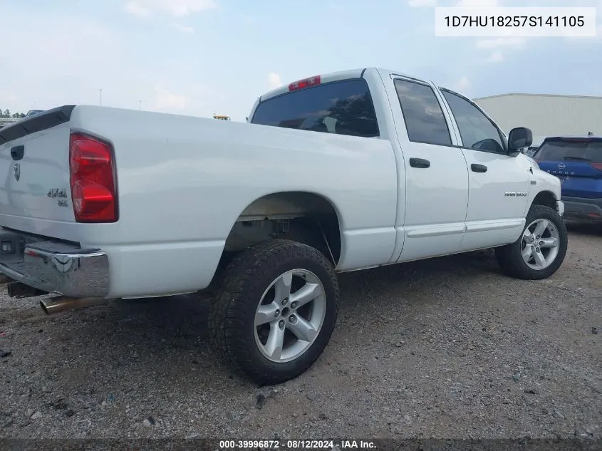 2007 Dodge Ram 1500 Slt/Trx4 Off Road/Sport VIN: 1D7HU18257S141105 Lot: 39996872