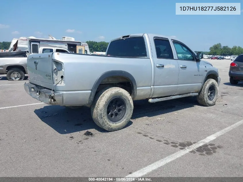 2007 Dodge Ram 1500 Slt/Trx4 Off Road/Sport VIN: 1D7HU18277J582126 Lot: 40042194