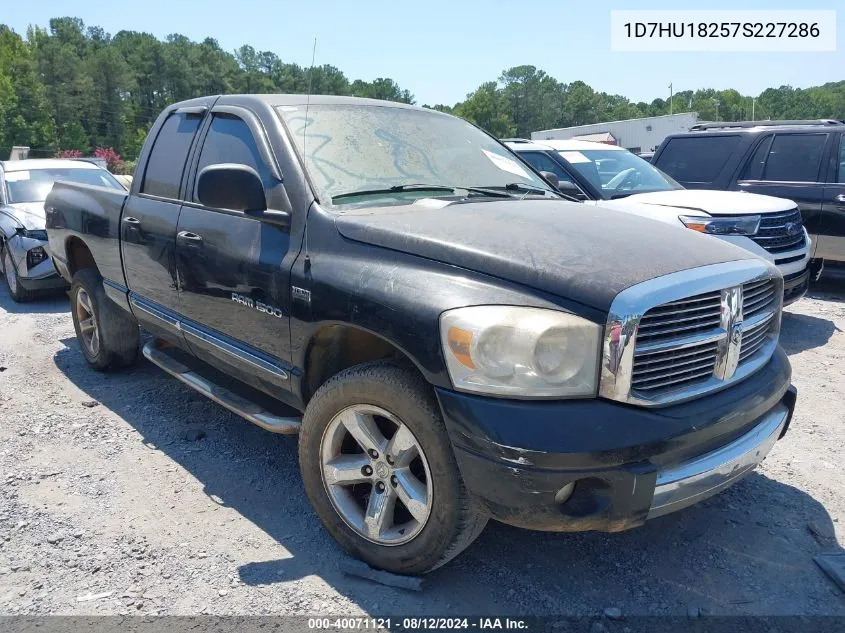 2007 Dodge Ram 1500 Laramie VIN: 1D7HU18257S227286 Lot: 40071121