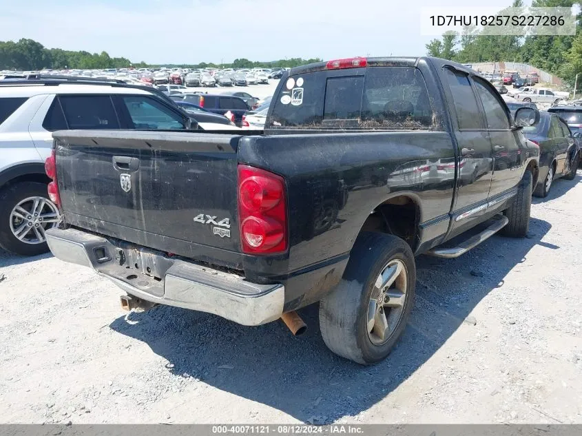 2007 Dodge Ram 1500 Laramie VIN: 1D7HU18257S227286 Lot: 40071121