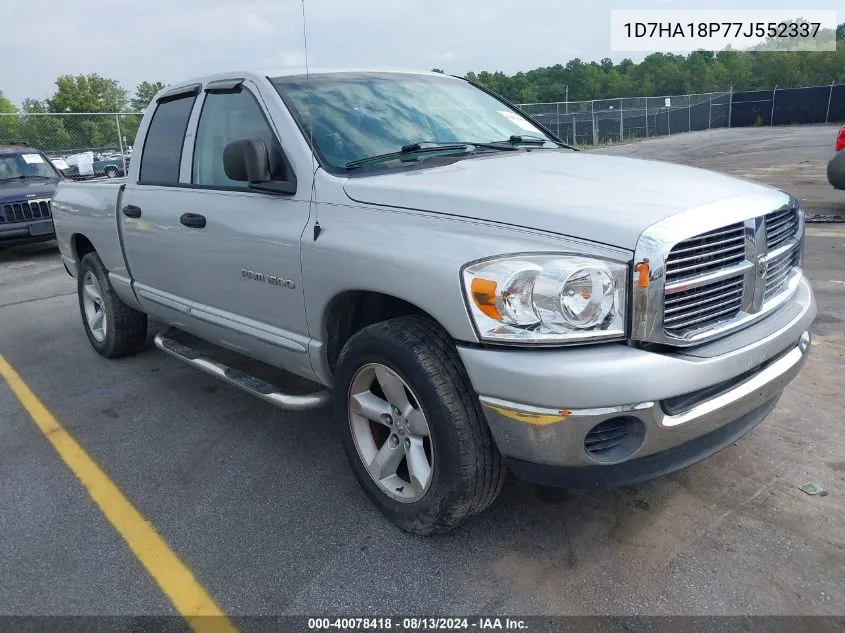 2007 Dodge Ram 1500 Slt VIN: 1D7HA18P77J552337 Lot: 40078418