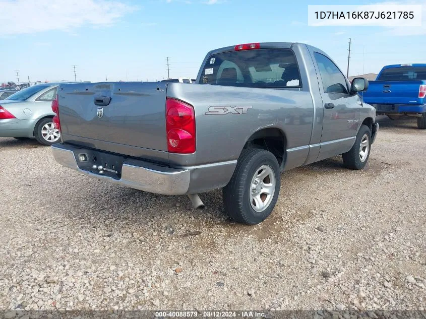 2007 Dodge Ram 1500 St VIN: 1D7HA16K87J621785 Lot: 40088579