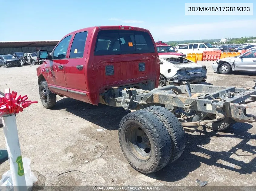 2007 Dodge Ram 3500 Slt/Sport VIN: 3D7MX48A17G819323 Lot: 40090686