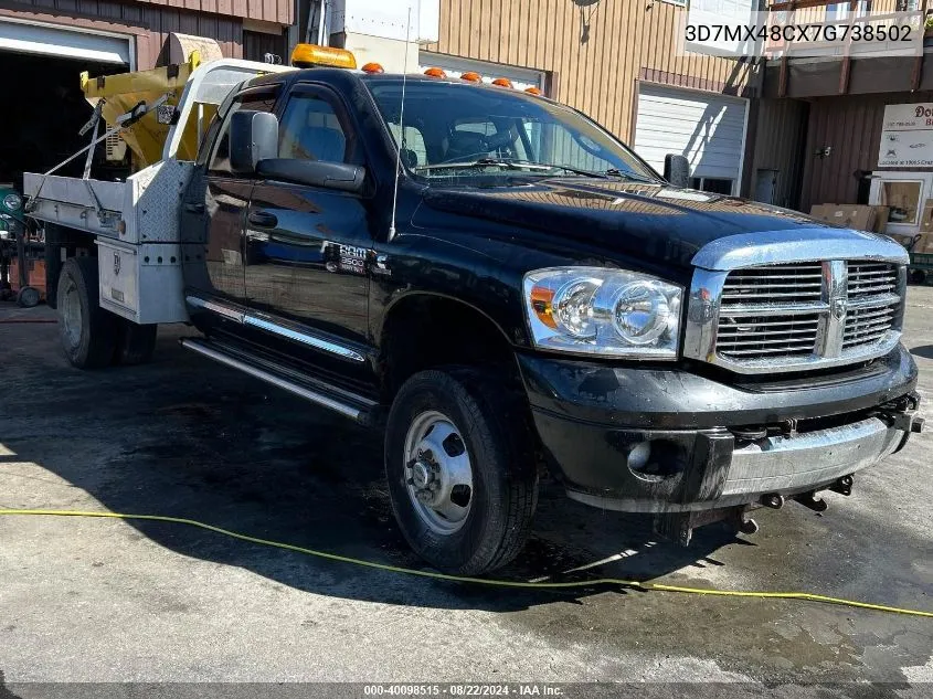 2007 Dodge Ram 3500 Laramie VIN: 3D7MX48CX7G738502 Lot: 40098515