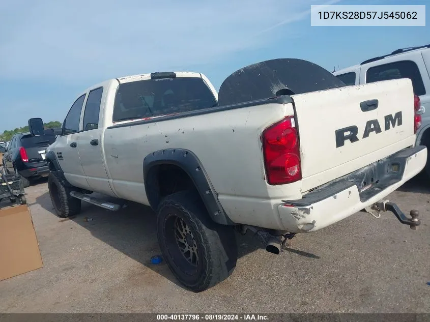 2007 Dodge Ram 2500 St VIN: 1D7KS28D57J545062 Lot: 40137796