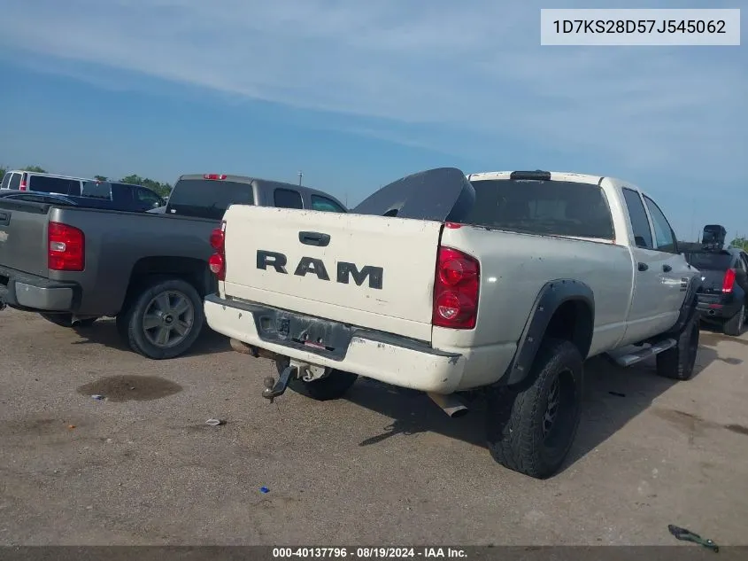 2007 Dodge Ram 2500 St VIN: 1D7KS28D57J545062 Lot: 40137796