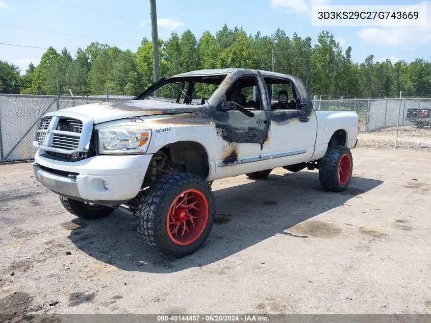 3D3KS29C27G743669 2007 Dodge Ram 2500 Laramie