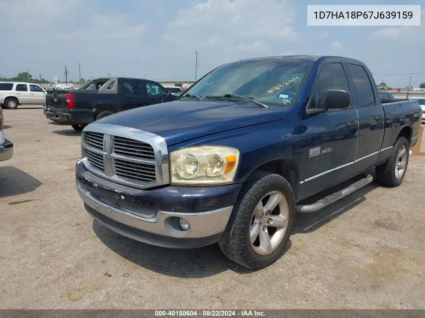 2007 Dodge Ram 1500 Slt VIN: 1D7HA18P67J639159 Lot: 40150604