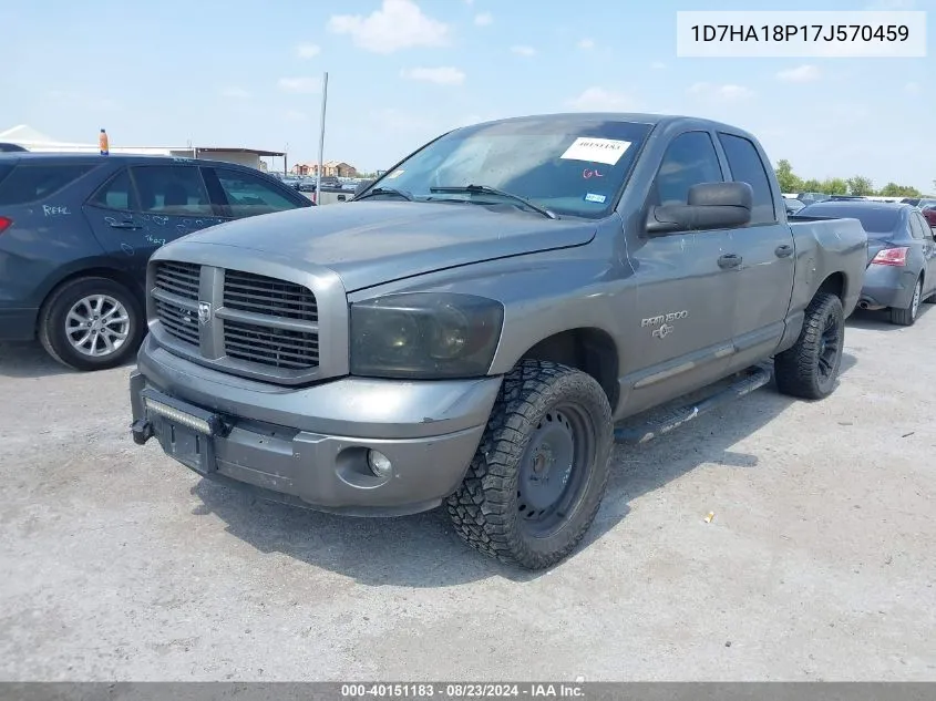 2007 Dodge Ram 1500 Slt VIN: 1D7HA18P17J570459 Lot: 40151183