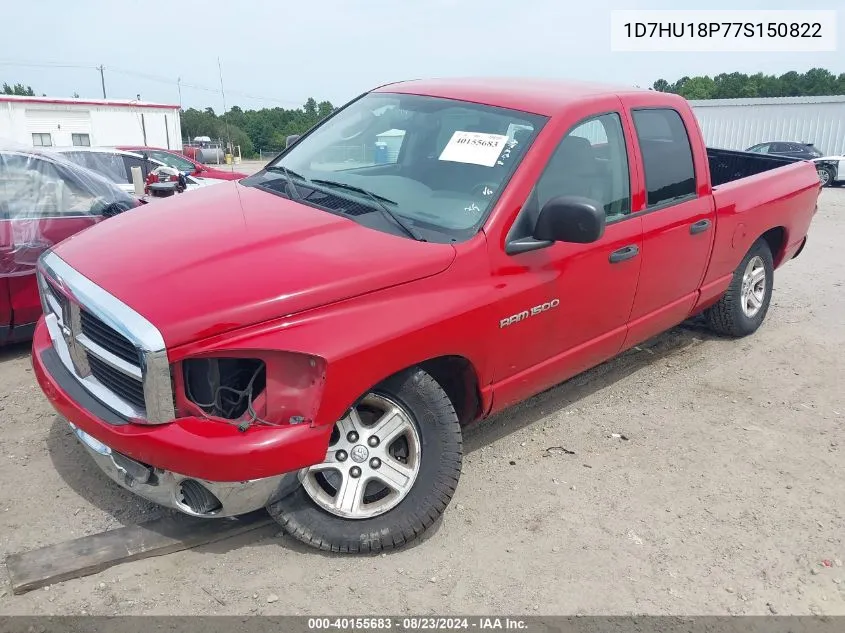 2007 Dodge Ram 1500 Slt/Trx4 Off Road/Sport VIN: 1D7HU18P77S150822 Lot: 40155683