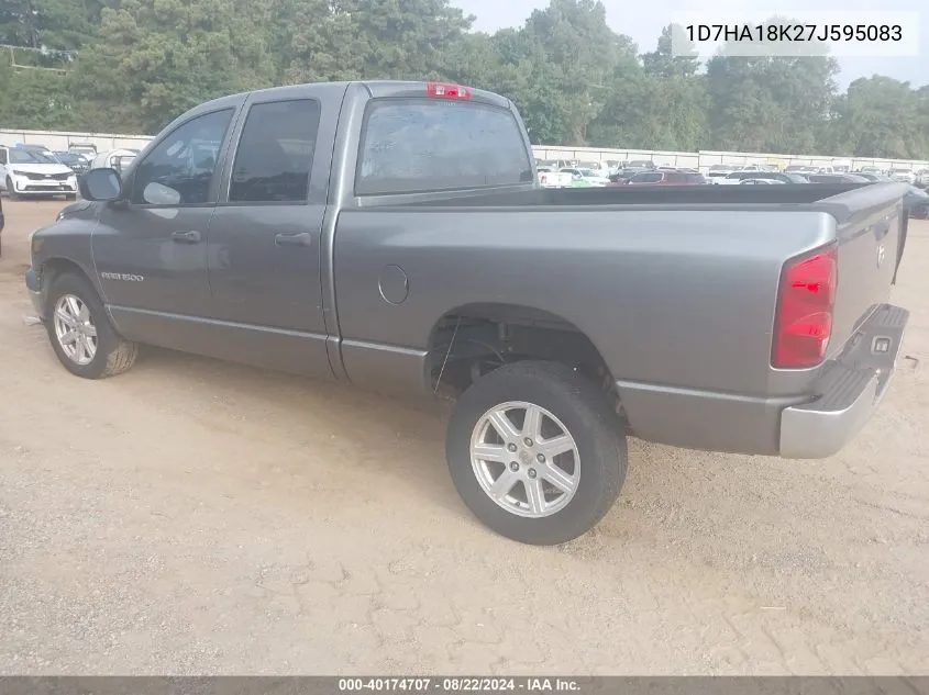 2007 Dodge Ram 1500 St VIN: 1D7HA18K27J595083 Lot: 40174707