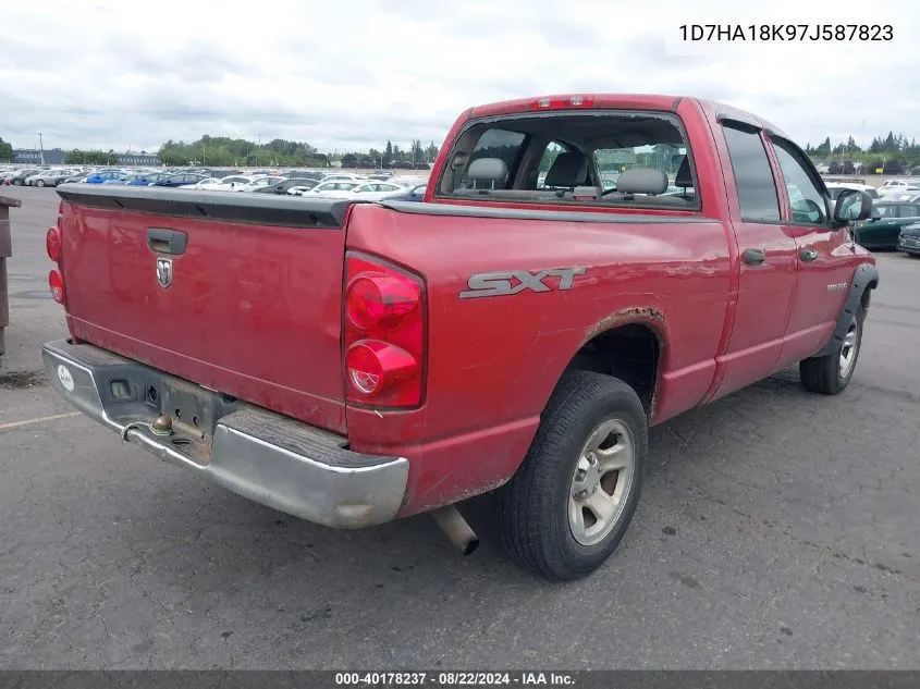 2007 Dodge Ram 1500 St VIN: 1D7HA18K97J587823 Lot: 40178237