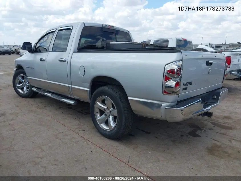 2007 Dodge Ram 1500 Slt VIN: 1D7HA18P17S273783 Lot: 40180266