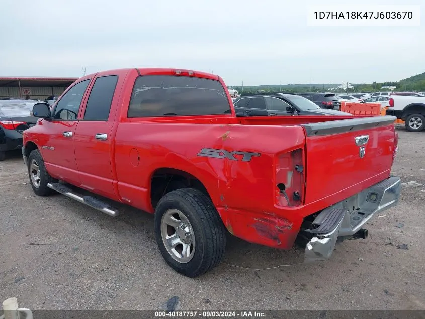 1D7HA18K47J603670 2007 Dodge Ram 1500 St