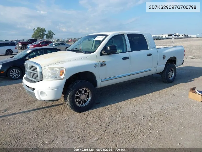 2007 Dodge Ram 2500 Laramie VIN: 3D7KS29C97G700798 Lot: 40205320