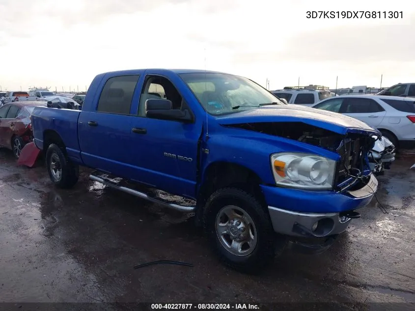 2007 Dodge Ram 1500 Slt VIN: 3D7KS19DX7G811301 Lot: 40227877