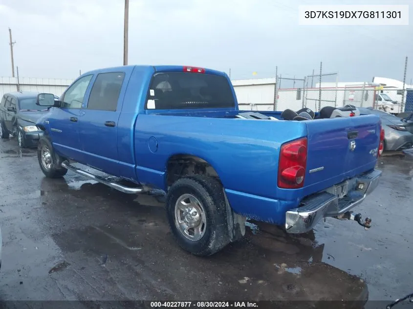 2007 Dodge Ram 1500 Slt VIN: 3D7KS19DX7G811301 Lot: 40227877