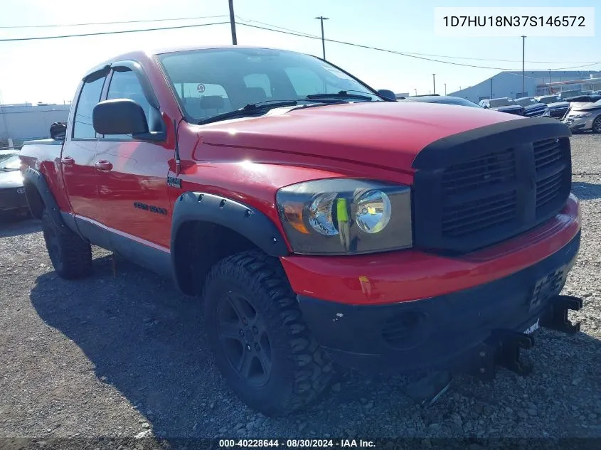 2007 Dodge Ram 1500 Slt/Trx4 Off Road/Sport VIN: 1D7HU18N37S146572 Lot: 40228644