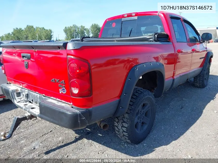 2007 Dodge Ram 1500 Slt/Trx4 Off Road/Sport VIN: 1D7HU18N37S146572 Lot: 40228644