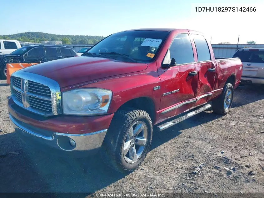 2007 Dodge Ram 1500 Slt/Trx4 Off Road/Sport VIN: 1D7HU18297S142466 Lot: 40241635