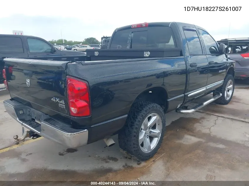 2007 Dodge Ram 1500 Laramie VIN: 1D7HU18227S261007 Lot: 40244143