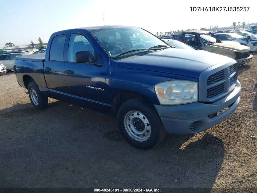 1D7HA18K27J635257 2007 Dodge Ram 1500 St