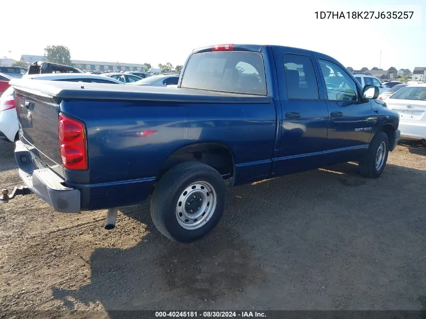 1D7HA18K27J635257 2007 Dodge Ram 1500 St