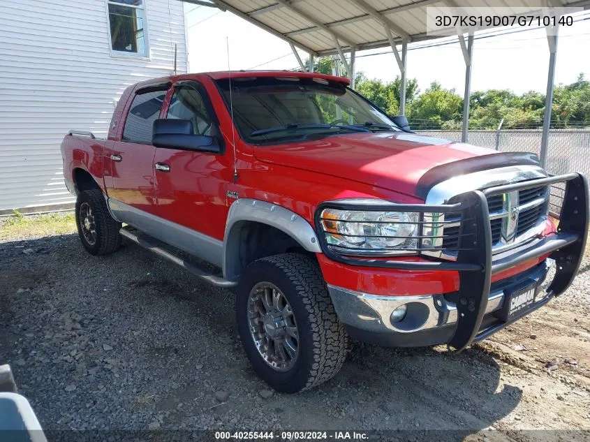 2007 Dodge Ram 1500 Slt VIN: 3D7KS19D07G710140 Lot: 40255444