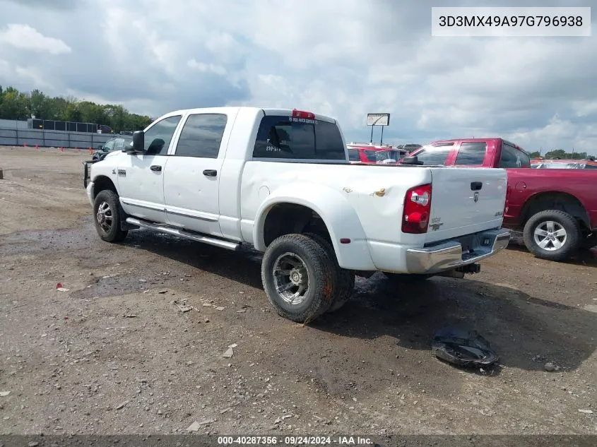 2007 Dodge Ram 3500 Laramie VIN: 3D3MX49A97G796938 Lot: 40287356