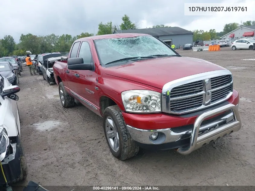 2007 Dodge Ram 1500 Slt/Trx4 Off Road/Sport VIN: 1D7HU18207J619761 Lot: 40296141