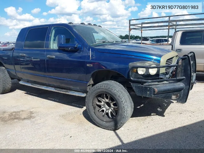 2007 Dodge Ram 1500 Slt VIN: 3D7KR19D77G801983 Lot: 40299559