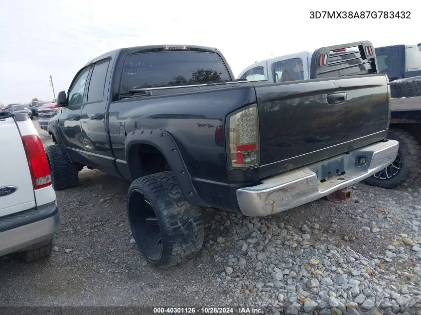 2007 Dodge Ram 3500 Slt/Trx4 Off Road/Sport VIN: 3D7MX38A87G783432 Lot: 40301126