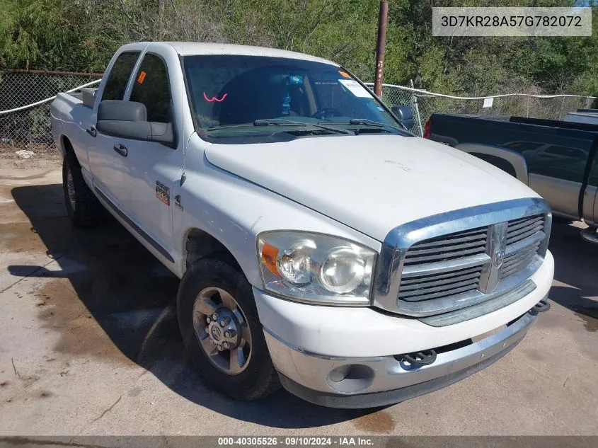 2007 Dodge Ram 2500 Slt VIN: 3D7KR28A57G782072 Lot: 40305526