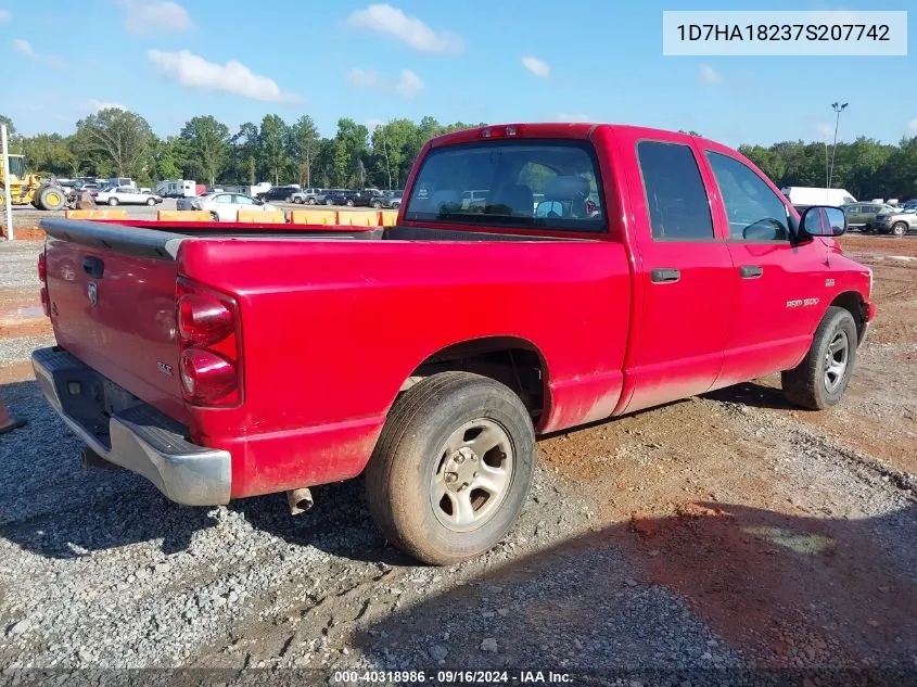 2007 Dodge Ram 1500 Slt VIN: 1D7HA18237S207742 Lot: 40318986