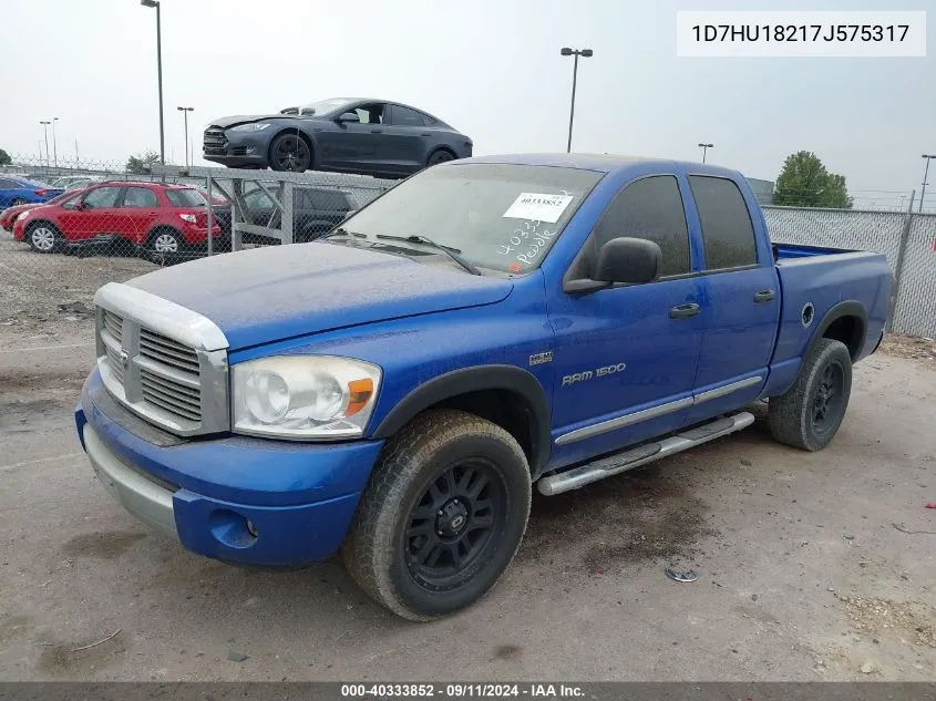 2007 Dodge Ram 1500 Laramie VIN: 1D7HU18217J575317 Lot: 40333852