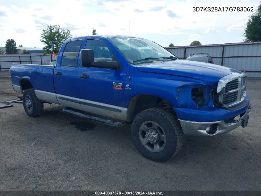 2007 Dodge Ram 2500 St/Slt VIN: 3D7KS28A17G783062 Lot: 40337378