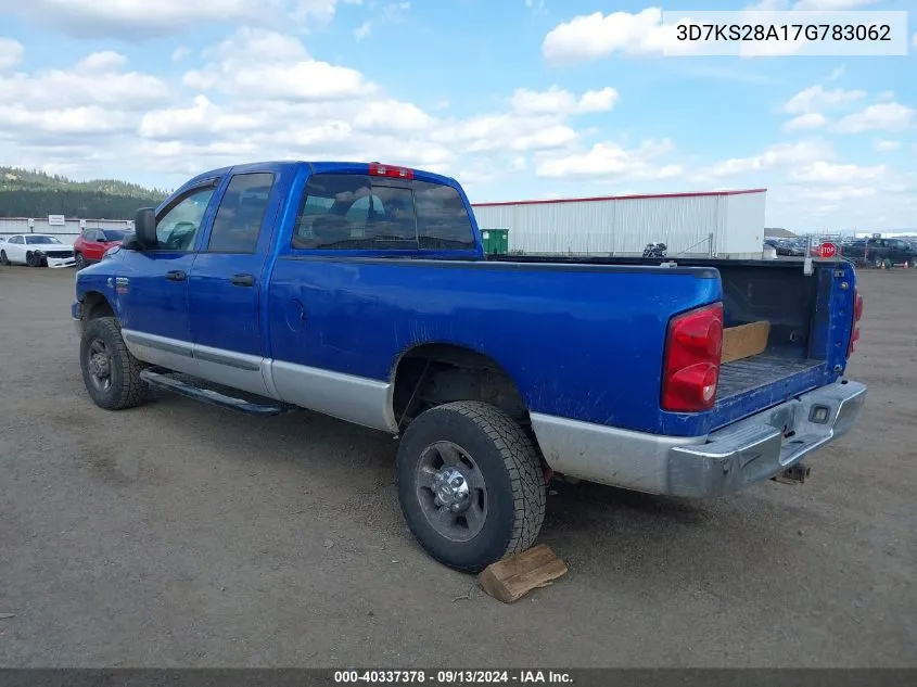 2007 Dodge Ram 2500 St/Slt VIN: 3D7KS28A17G783062 Lot: 40337378