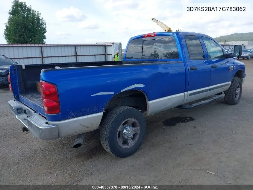 2007 Dodge Ram 2500 St/Slt VIN: 3D7KS28A17G783062 Lot: 40337378