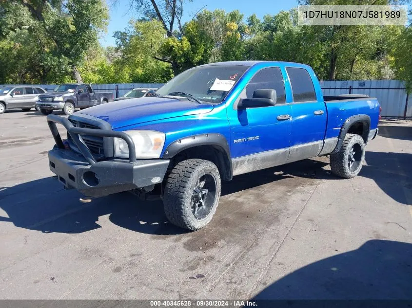 2007 Dodge Ram 1500 Slt/Trx4 Off Road/Sport VIN: 1D7HU18N07J581989 Lot: 40345628