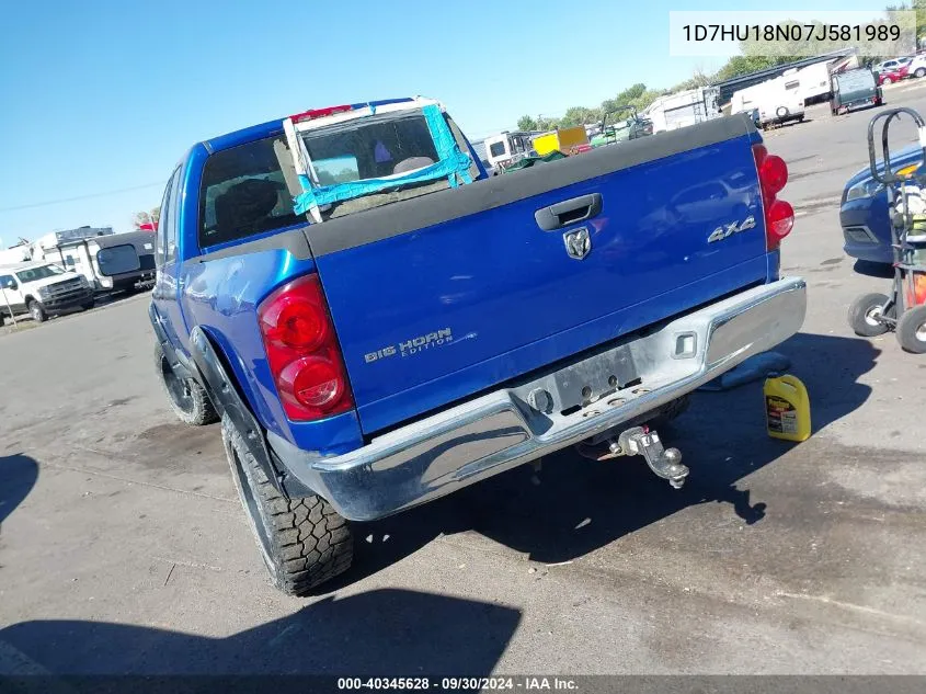 1D7HU18N07J581989 2007 Dodge Ram 1500 Slt/Trx4 Off Road/Sport