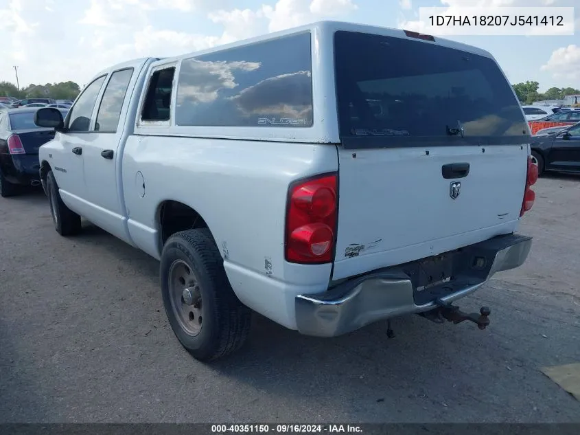 2007 Dodge Ram 1500 St VIN: 1D7HA18207J541412 Lot: 40351150