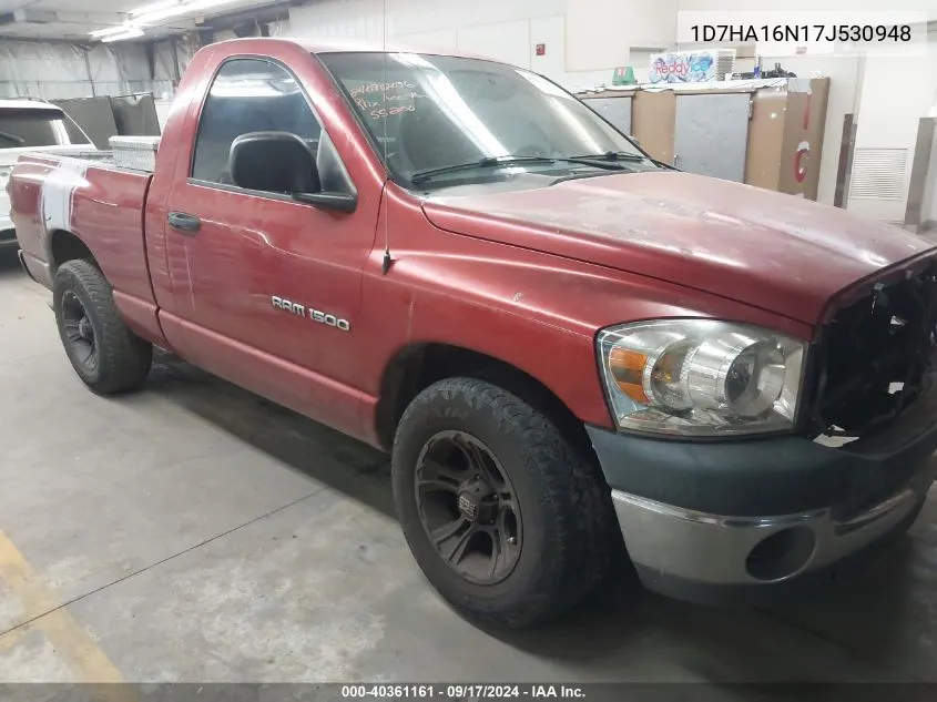 2007 Dodge Ram 1500 St VIN: 1D7HA16N17J530948 Lot: 40361161