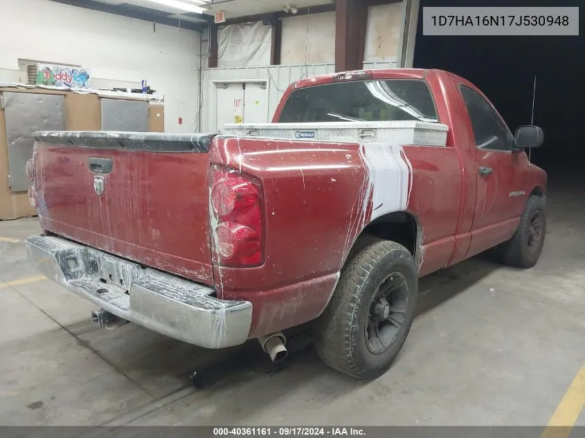 2007 Dodge Ram 1500 St VIN: 1D7HA16N17J530948 Lot: 40361161