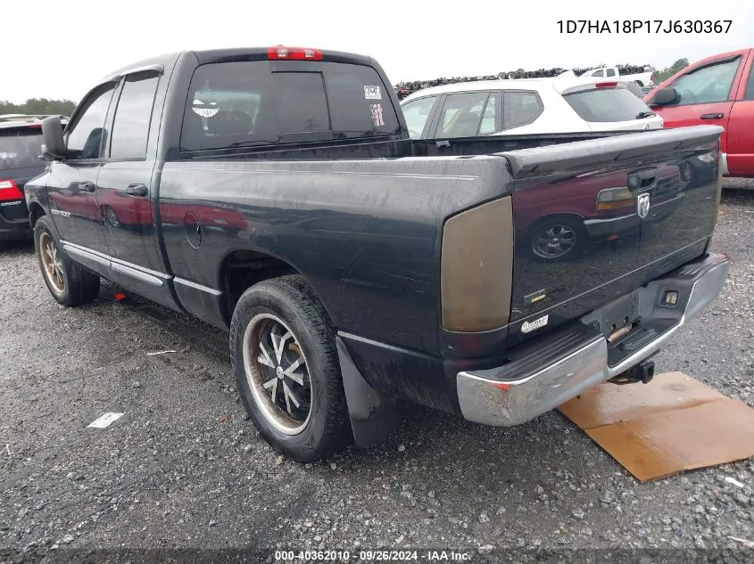 2007 Dodge Ram 1500 Slt VIN: 1D7HA18P17J630367 Lot: 40362010